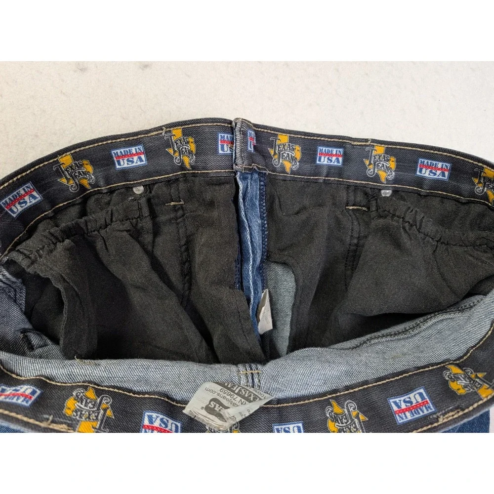 Texas Jeans Mens Jeans 36 x 28 Straight Leg Denim Made in USA Blue